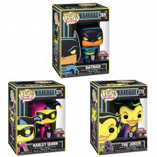 Funko Pop! Batman #369 - The Joker #370 - Harley Quinn #371 [ BlackLight ] Set