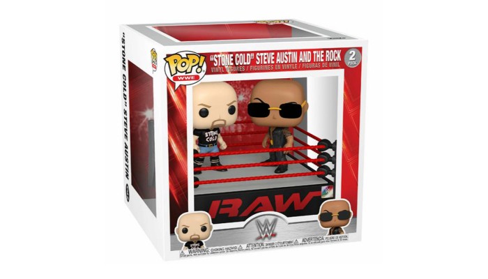 Funko Pop! WWE RAW - The Rock vs Stone Cold Steve Austin Deluxe - 2 Pack