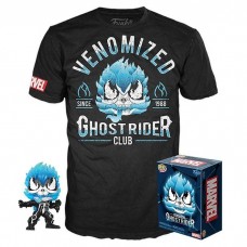 Funko Pop! Marvel Venom Ghost Rider Glow Action Figure With T-Shirt ( Large )