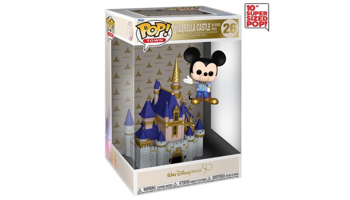 Funko Pop! Town Walt Disney World 50th Anniversary Cinderella Castle And Mickey Mouse Figure #26