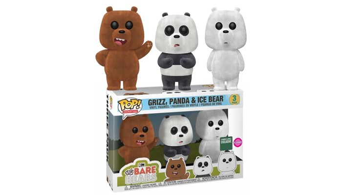 Funko Pop! We Bare Bears - 3 Pack (Flocked) [B&N Exclusive]