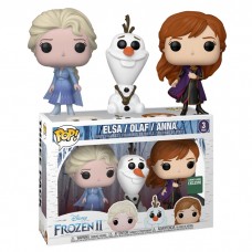 Funko Pop! Frozen 2 - Travel Elsa, Travel Anna, & Olaf  [B&N Exclusive]