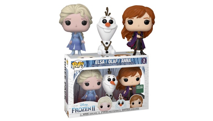 Funko Pop! Frozen 2 - Travel Elsa, Travel Anna, & Olaf  [B&N Exclusive]