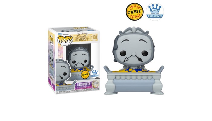 Funko Pop! Beauty and the Beast - Cogsworth #1138 [Chase]