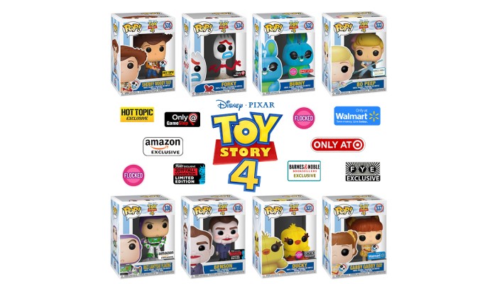 Funko Pop! Disney Pixar - Toy Story 4 Set - #531 #532 #532 #534 #535 #536 #537 #618