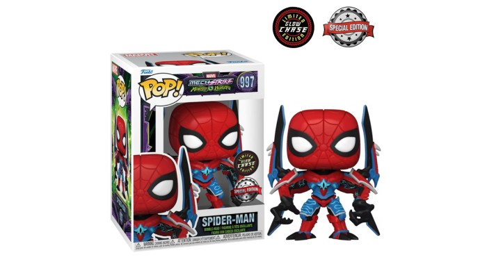 Funko Pop! Marvel Mech Strike: Monster Hunters - Spider-Man #997 [Chase] [SE]