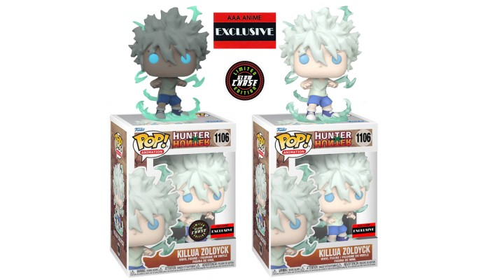 Funko Pop! Hunter X Hunter - Killua Zoldyck #1106 [Chase + Common][Bundle]