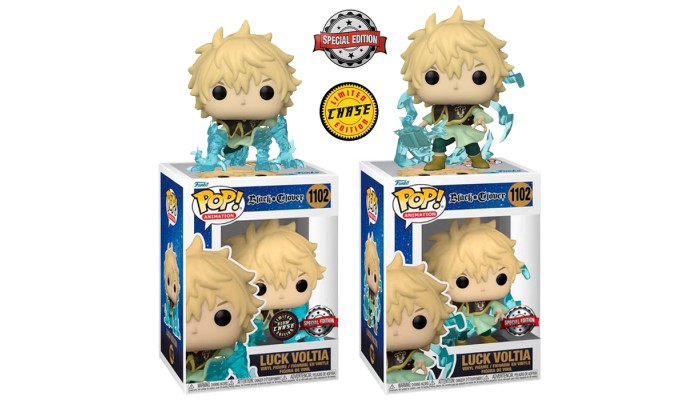 Funko Pop! Black Clover - Luck Voltia #1102 [Chase + Common] [Bundle]