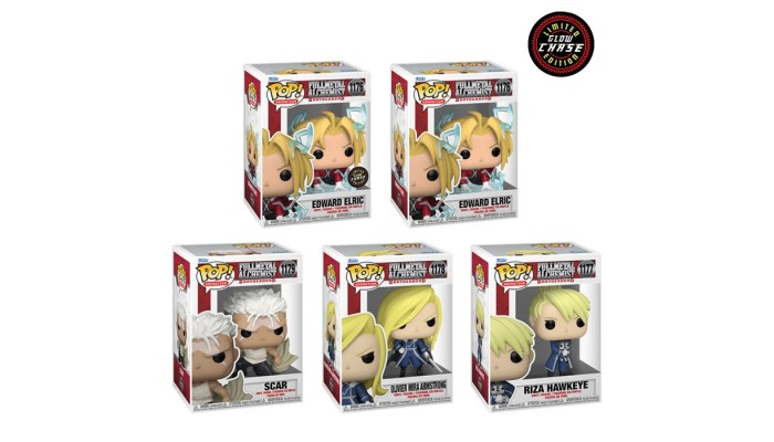 Funko Pop! Fullmetal Alchemist Set of 5x #1176 [Chase] - #1176 - #1177 - #1178 - #1179 