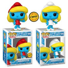 Funko Pop! The Smurfs - Smurfette #1516 [Chase + Common] [Bundle]