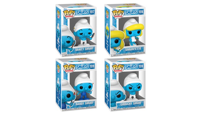 Funko Pop! The Smurfs - Set of 4 #1516 #1517 #1518 #1519