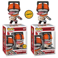 Funko Pop! Chainsaw Man - Chainsaw Man #1677 [Chase + Common] [Bundle]