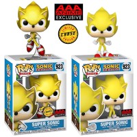 Funko Pop! Sonic The Hedgehog - Super Sonic #923 [AAA] [Chase + Common] [Bundle]