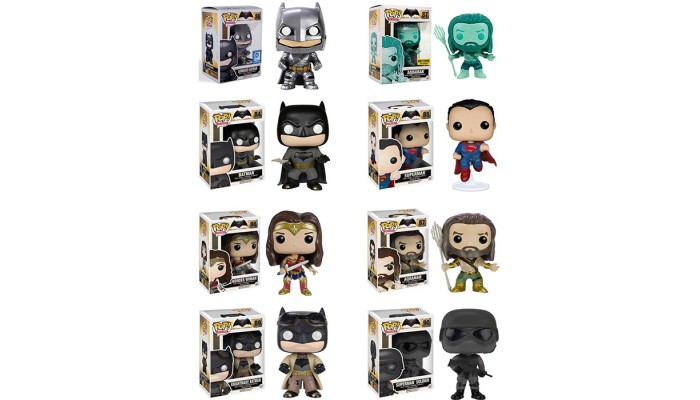 Funko Pop! Batman V Superman Full set 8x Funkos