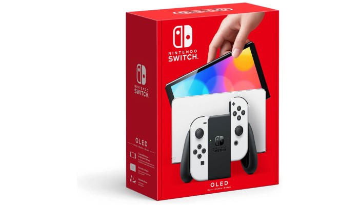 Nintendo Switch OLED Console (White) + Free Game