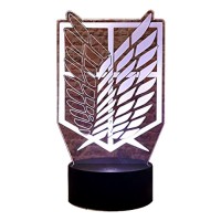 Attack On Titan Logo Sign Night Light LED