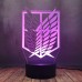 Attack On Titan Logo Sign Night Light LED