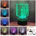 Attack On Titan Logo Sign Night Light LED