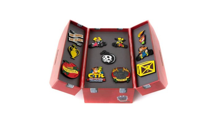 Crash Bandicoot Toolbox Pin Set Collectible (Set of 11)