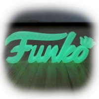 Funko Pop Logo Shelf Display ( Glow in the Dark )