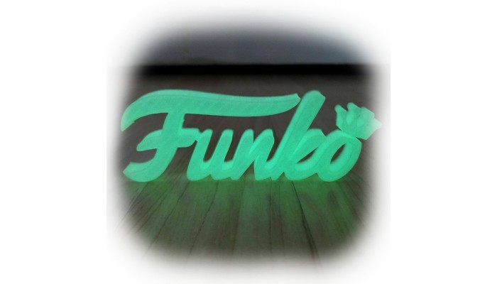 Funko Pop Logo Shelf Display ( Glow in the Dark )