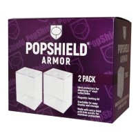 PopShield Armor Hard Protectors 4 inch 2-Count - Stackable with Magnetic Lid