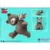 Tom and Jerry Plush Teddy Bear (Charcoal Gray)