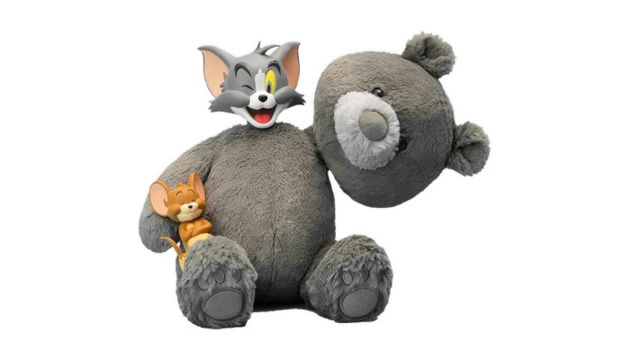 Tom and Jerry Plush Teddy Bear (Charcoal Gray)